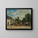 Foire i Bretagne - Eugène Boudin — inramlat konstverk på väggen