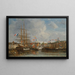 Fest i bassängen i Honfleur - Eugène Boudin — inramlat konstverk på väggen