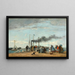 Jetée et quai à Trouville - Eugène Boudin — inramlat konstverk på väggen