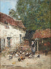 La Provende des Poules - Eugène Boudin — vy av konstverket