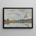 La Retenue Trouville - Eugène Boudin — inramlat konstverk på väggen