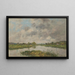 La rivière morte, Deauville - Eugène Boudin — inramlat konstverk på väggen