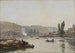 La Seine Rouen La Seine à Rouen - Eugène Boudin — vy av konstverket