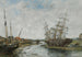 La Touques marée basse - Eugène Boudin — vy av konstverket