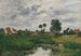 La maison du fermier, environs de Dunkerque (Conflit de cas) - Eugène Boudin — vy av konstverket