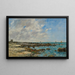 Le Croisic, bord de mer - Eugène Boudin — inramlat konstverk på väggen