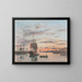 Le Havre, framtidens hamn - Eugène Boudin — inramlat konstverk på väggen