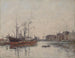 Le Havre, hamnbassängen vid La Barre - Eugène Boudin — vy av konstverket