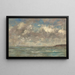 Le Havre, himmel över floden - Eugène Boudin — inramlat konstverk på väggen