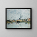 Le Port de Trouville - Eugène Boudin — inramlat konstverk på väggen