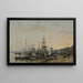 Le port de Bordeaux vu du quai des Chartrons - Eugène Boudin — inramlat konstverk på väggen