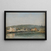 Le Port de Trouville le Matin - Eugène Boudin — inramlat konstverk på väggen