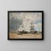 Le rivage de Trouville, marée basse - Eugène Boudin — inramlat konstverk på väggen
