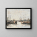 Le sas de Trouville - Eugène Boudin — inramlat konstverk på väggen