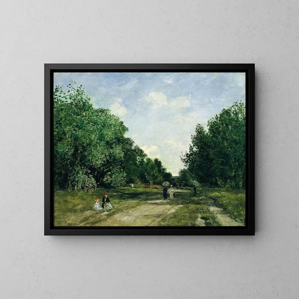 Parc Cordier à Trouville - Eugène Boudin — inramlat konstverk på väggen