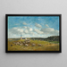 Landskap runt Deauville - Eugène Boudin — inramlat konstverk på väggen