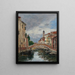 Petit canal à Venise - Eugène Boudin — inramlat konstverk på väggen