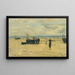 misslyckade stränder - Eugène Boudin — inramlat konstverk på väggen