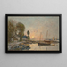 Plougastel Le passage du bac - Eugène Boudin — inramlat konstverk på väggen