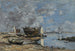 Plougastel le passage du bac (Konflikt de cas) - Eugène Boudin — vy av konstverket