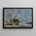 Plougastel le passage du bac (Konflikt de cas) - Eugène Boudin — inramlat konstverk på väggen