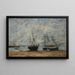 Portrieux le port marée basse - Eugène Boudin — inramlat konstverk på väggen