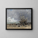 Retour du Terre-Neuvier - Eugène Boudin — inramlat konstverk på väggen