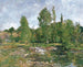 Saint-Cénery och dammen - Eugène Boudin — vy av konstverket