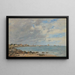 Saint-Vaast-la-Hougue La Baie - Eugène Boudin — inramlat konstverk på väggen