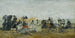 strandscen i Trouville - Eugène Boudin — vy av konstverket