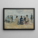 Strandscen - Eugène Boudin — inramlat konstverk på väggen