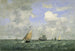 fartyg och segelbåtar Quitte le Havre - Eugène Boudin — vy av konstverket