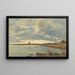 Saint-Vaast-la-Hougue - Eugène Boudin — inramlat konstverk på väggen