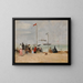 På stranden i Trouville - Eugène Boudin — inramlat konstverk på väggen