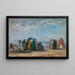 La plage à Trouville - Eugène Boudin — inramlat konstverk på väggen
