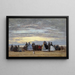 La Plage à Villerville - Eugène Boudin — inramlat konstverk på väggen