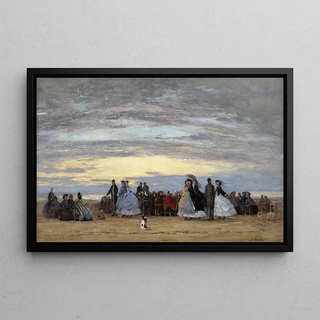 Eugne Boudin - The Beach at Villerville.webp