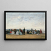 La Plage près de Trouville - Eugène Boudin — inramlat konstverk på väggen