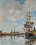 Le bassin de Deauville - Eugène Boudin — vy av konstverket
