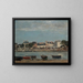Le Port de Trouville - Eugène Boudin — inramlat konstverk på väggen