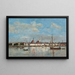 Le Quai à Anvers - Eugène Boudin — inramlat konstverk på väggen