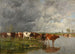 Troupeau s'abreuvant - Eugène Boudin — vy av konstverket