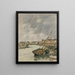 Trouville, hamnen, ebb - Eugène Boudin — inramlat konstverk på väggen