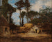 En gård i Bretagne - Eugène Boudin — vy av konstverket