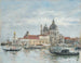 Venise, la Salute, la Douane - Eugène Boudin — vy av konstverket
