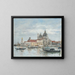 Venise, la Salute, la Douane - Eugène Boudin — inramlat konstverk på väggen