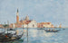 Venise, kyrka San Giorgio - Eugène Boudin — vy av konstverket