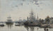 Vue de Bordeaux depuis le Quai des Chartrons - Eugène Boudin — vy av konstverket