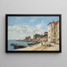 Villefranche, le port - Eugène Boudin — inramlat konstverk på väggen