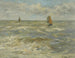 segelbåtar på havet - Eugène Boudin — vy av konstverket